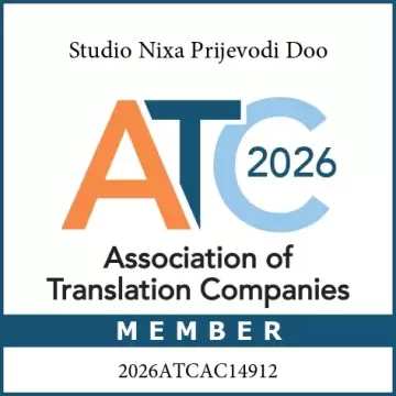 Studio Nixa - jedini prevoditelji u Hrvatskoj s akreditacijom ATC-a 